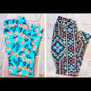 lularoe leggings os tc // 2 pairs